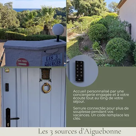 Les 3 Sources D'aiguebonne, Vue Et Estérel, Plages à Pied